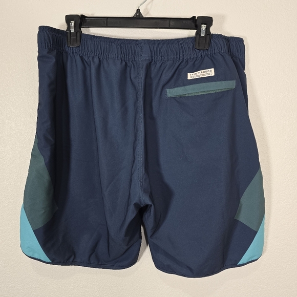 Fair Harbor High Stretch Mastos Anchor Trunk Swimming Shorts  Blue Men's XXL - Picture 4 of 6